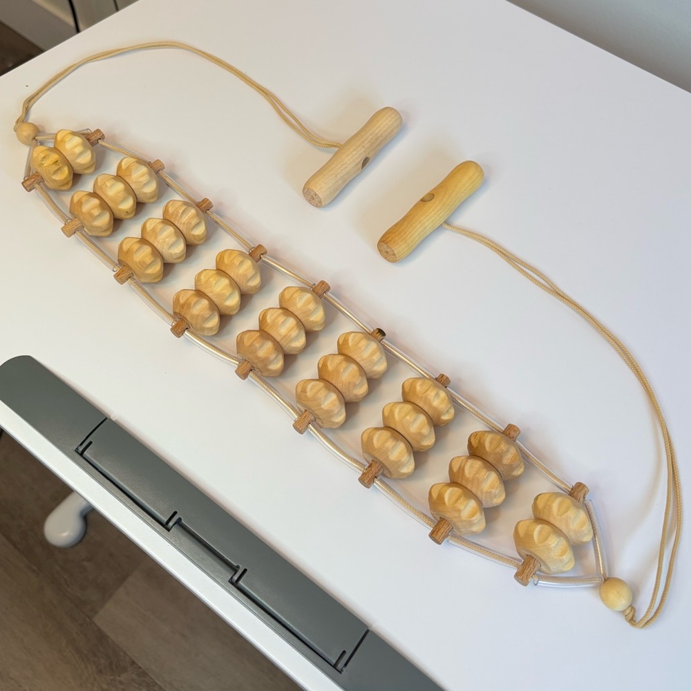 Wooden Back Massager with Handles